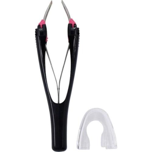 1pc Stainless Steel Automatic Retractable Eyebrow Tweezers Face Hair Removal Trimmer Eyelash Clip Cosmetic Beauty Makeup Tool