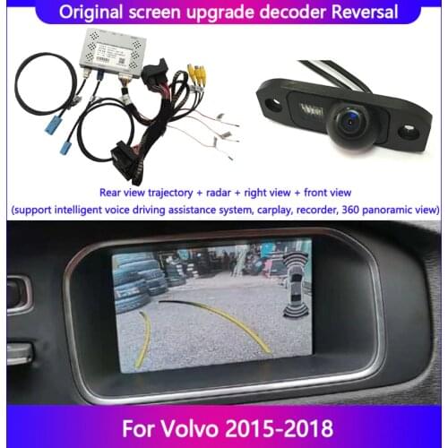Camera De Recul For Volvo 2015-2018 Mise A Niveau De Lecran Dorigine Decodeur Dinterface Boite De Suivi Rear View Track Radar