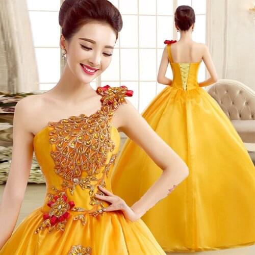 One Shoulder Quinceanera Dresses Classic Party Dress Elegant Ball Gown Luxury Prom Dress Customize Vestidos