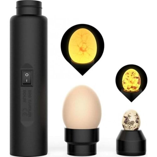 Egg Candling Lamp Chicken Egg Monitoring Tester LED Incubator Light Candling Lamp Inspection US Plug 100-240V Egg Incubator