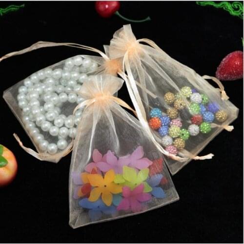 New Fashion 100Pcs/lot ( 15x20cm ) Organza Jewelry Pouch Wedding Party Favor Gift Bag Christmas Birthday Gift Jewelry Pouches