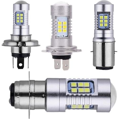 Motorcycle 3030 21SMD Led Headlight Head Light Lamp Bulb 1200LM White 21W