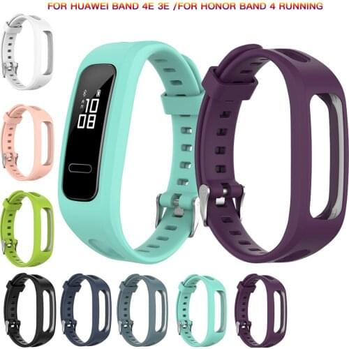 Soft Adjustable Silicone Replacement Wrist Strap For Huawei Band 4e 3e Sport Bracelet For Honor Band 4 Running Version Wristband