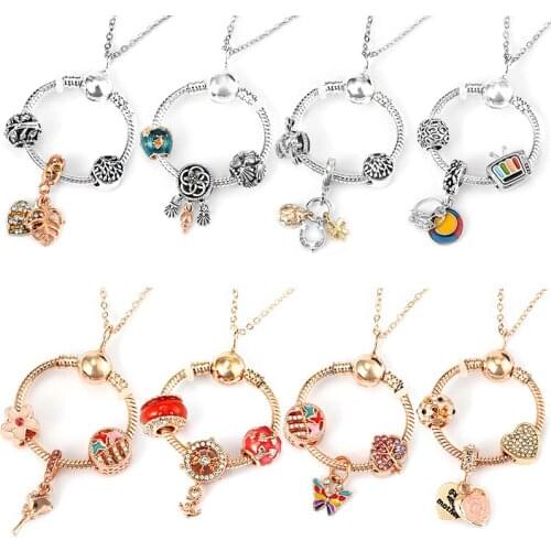 The New Way Of Wearing O-shaped Necklaces 45CM Clavicle Chain DIY Different Styles Of Jewelry Necklaces Gifts Direct Shipment