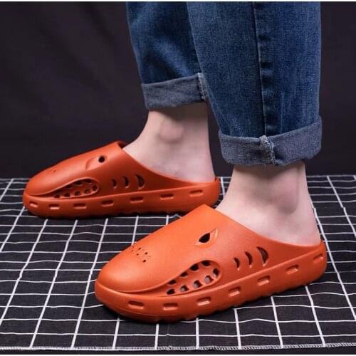 Slippers Male Summer Creative Mighty Domineering Shark Drag Thick-soled Outdoor Sports Sandals and Slippers