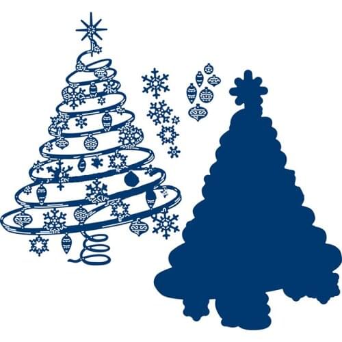 Spiral Christmas Tree Metal Cutting Dies Stencils for DIY Scrapbooking Paper Cards Crafts Embossing Diy New 2019 Die Cut