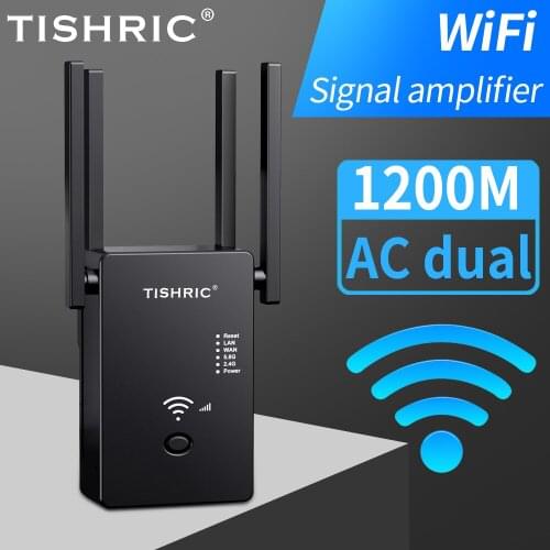TISHRIC AC1200M-H WiFi Repeater/Amplifier/Extender Wifi Booster Wi fi Signal Amplifier Long Range Wi-fi Repeater Wireless Router