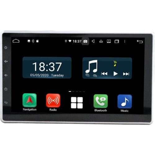 CarPlay & Android Auto One DIN PX6 Android 10 Universal Car Radio DVD GPS Head Unit Bluetooth 5.0 WIFI USB DVR Multimedia Player