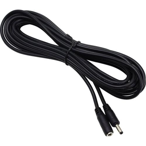 Universal 15 ft 3.5 x 1.35 mm DC Plug Extension Cable Extra Power Adapter Cord for Vstarcam IP Security Camera (5 meter)