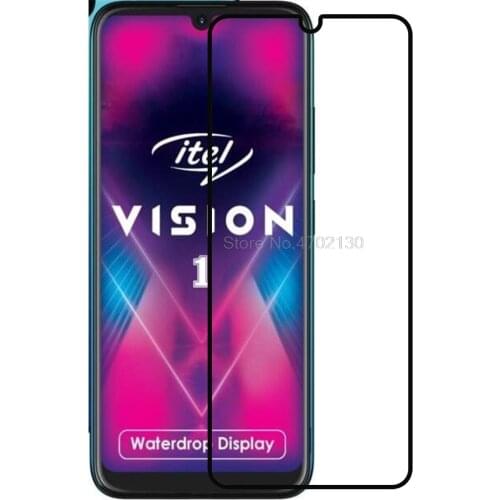 Full Cover Protective Glass For Itel Vision 1 Protective Tempered Glass For Itel Vision 1 Screen Protector Full Cover