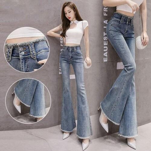 Woman Jeans Pants Autumn Winter Womens High Waist Pants Pantalones Vaqueros Mujer