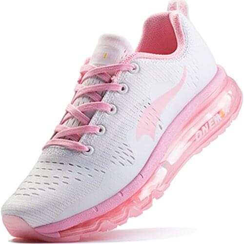 Onemix Women Running Shoes Outdoor Jogging Air Cushion Damping Sneakers Lace-up Breathable Light Womens Comfortable Sport Shoes