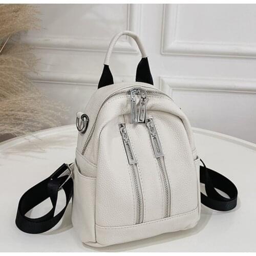 Genuine Leather Women backpack Fashion High Quality Vintage Shoulder Bag Fashion Small Travel Bagpack Ladies Sac A Dos Back Pack