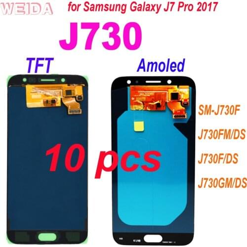 10PCS 5.5" for Samsung Galaxy J7 Pro 2017 J730 LCD Display Touch Screen Digitizer Assembly for SM-J730F J730FM/DS J730F/DS LCD