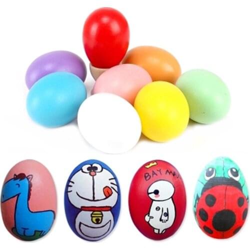 10pcs Easter Decoration Eggs Kids Children DIY Painting Egg Easter Decoration Easter Eggs Decor Cheap