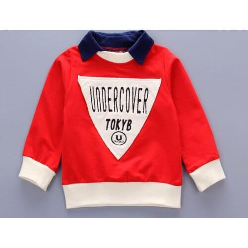 2017 new children clothes 100% cotton high quality Long sleeve + jeans 2 pieces children clothing set 1-4 year boys clothes