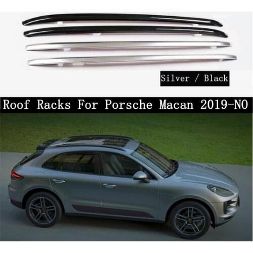 Roof Rack For Porsche Macan 2019 2020 2021 Aluminum Alloy Rails Bar Luggage Carrier Bars top bar Racks Rail Boxes