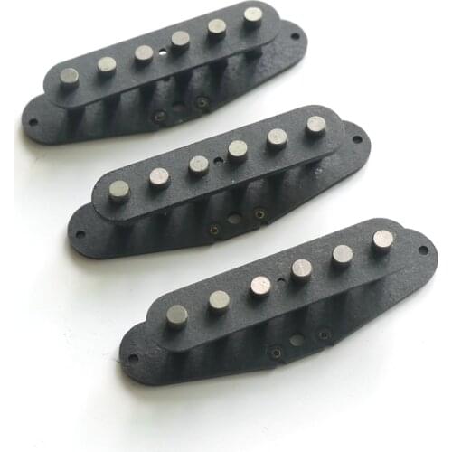 Free Shipping 3sets/Pack 52mm assmebled Strat guitar pickup flatwork with magnetized Alnico 5 rods