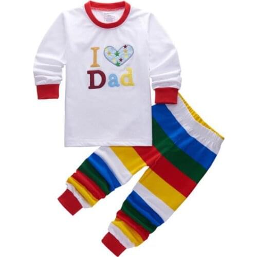 Kids Pajama Set Girls Pijamas Set Childrens pyjama T-shirt + Pants Baby Girl/Boy Clothing Set Boys Sleepwear 2-7 Years