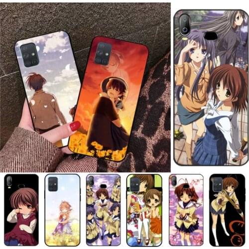 CLANNAD Japanese Anime Black Soft Rubber Phone Cover For Samsung Galaxy A01 A11 A31 A81 A10 A20 A30 A40 A50 A70 A80 A71 A91 A51