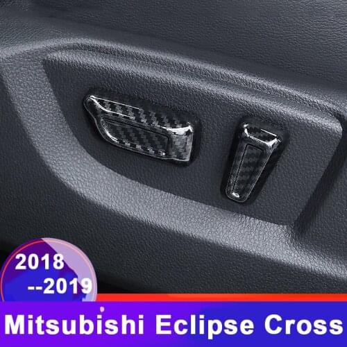 For Mitsubishi Eclipse Cross 2018 2019 Car Seat Adjustment Switch Knob Button Control Cover Trim Garnish Molding Accessories