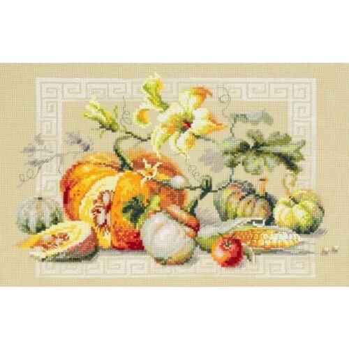 Hot Needlepoint Autumn Gifts Cross Stitch Kits Embroidery Needlework Sets with 100% Cotton Floss & Free Shipping for Wall Decor