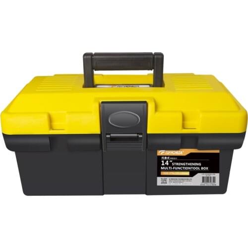 Multifunctional Plastic Tool Box Large Capacity Repair Storage Box Organizer for Tools Removable Design Portable Suitcase Case