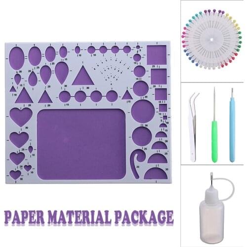 DIY Paper Quilling Tools Set Template Mould Board Tweezer Needles Pen Kit Hamdmade Crafts Paper Decoration Tool