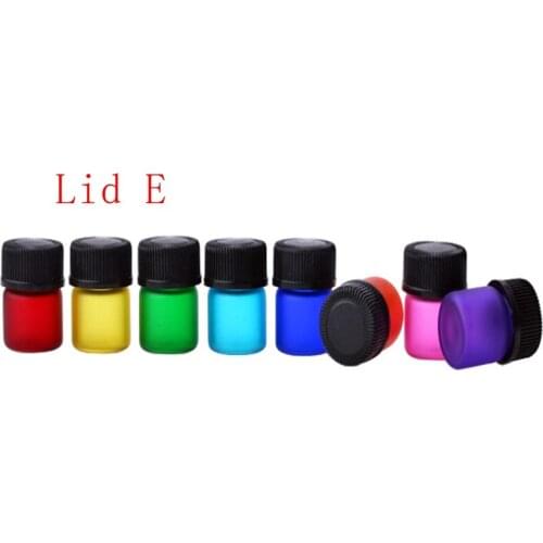 Wholesale Colorful 1ML 1/4 Dram Frosted Perfume Glass Bottle, Mini 1CC Sample Vial, Small Essential Oil Bottles