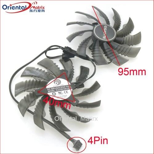 PLD10010S12H 12V 0.30A 95mm For Gigabyte GTX1660ti 1660 1660 SUPER 1650 Graphics Card Cooling Fan