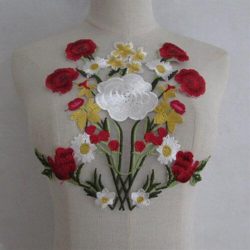 Popular Lace Neckline DIY Sewing Cheongsam Decorative Fabric Embroidery Applique Beautiful Lace Collar Clothing Accessories