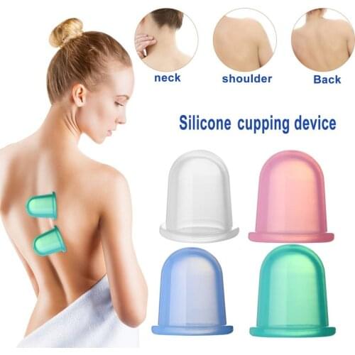Family Body Massage Cup body Pain Relief Cup Vacuum Silicone With pouch Meridian Health Care