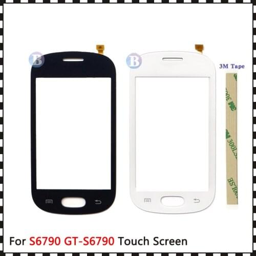 High Quality 3.5" For Samsung Galaxy Fame Lite S6790 GT-S6790 Touch Screen Digitizer Sensor Outer Glass Lens Panel+Tracking Code