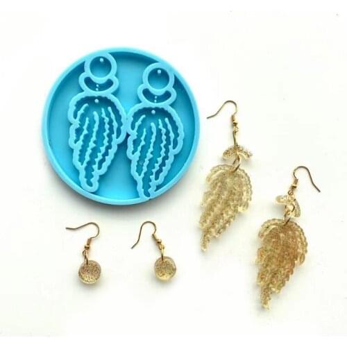 Earrings Epoxy Resin Mold Ear Studs Necklace Silicone Mould DIY Crafts Jewelry Pendants Casting Tools T84A