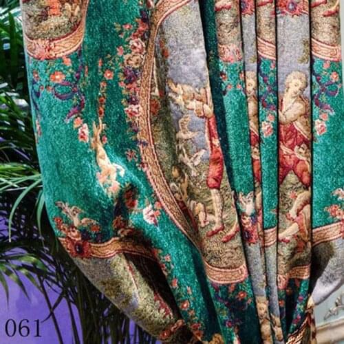 Blue Green bedroom curtains romantic firanki Rideaux luxury room drapes blackout door curtain luxury tende drapes curtains green