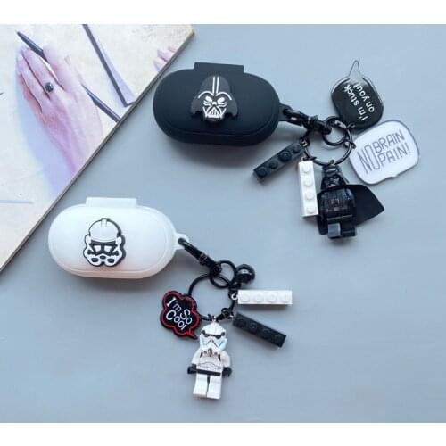 Marvel Darth Vader Silicone Protective Case For Smaung Galaxy Buds+ Bluetooth Wireless Earphone Bag Charging Cover Box Bags
