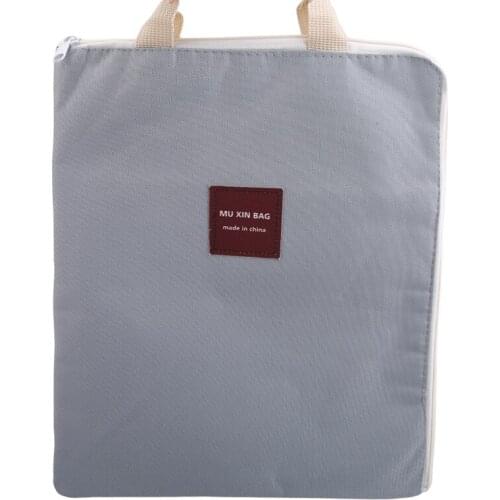 Practical File Bag A4 Folder Waterproof Anti-theft Double Buckle File Bag Office Students School Stationery Supplies