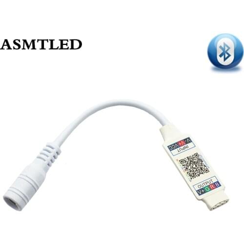 LED Bluetooth RGB Controller Mini DC5-24V Control Smart Bluetooth APP Music RGB controller For SMD 5050 RGB LED Strip Light