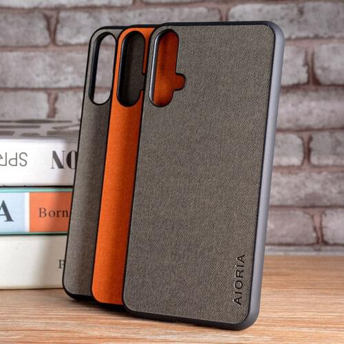 Textile fabric case for Huawei Nova 5 5 Pro , withTPU+PC 2in1 material,phone case for Huawei Nova 5 5 Pro case cover capa