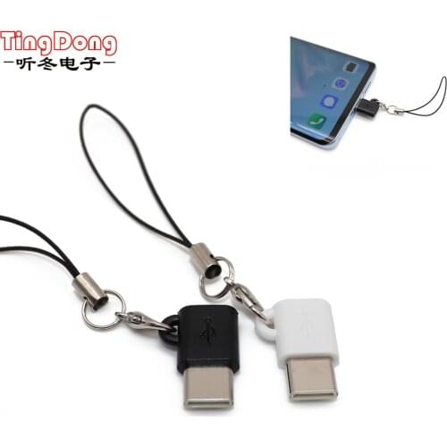 TingDong USB-C Type-C To Micro USB Data Charging Adapter For Huawei usb 3.0 Charge Data Converter for samsung For Oneplus
