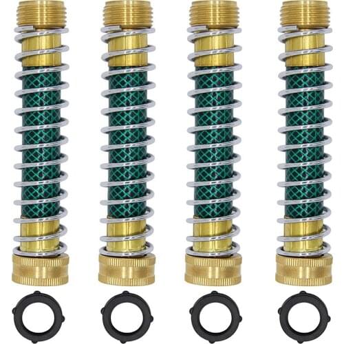 Top!-Garden Hose Protector, Garden Hose Extension Adapter, Hose Saver Kink Protector with Coil Spring, 4 Pack