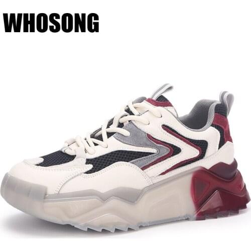 Women Sport Sneakers Female Slip On Platform Shoes Woman Brand Chunky Sneakers Ladies Green Sneakers Thick Bottom Shoes Trainers