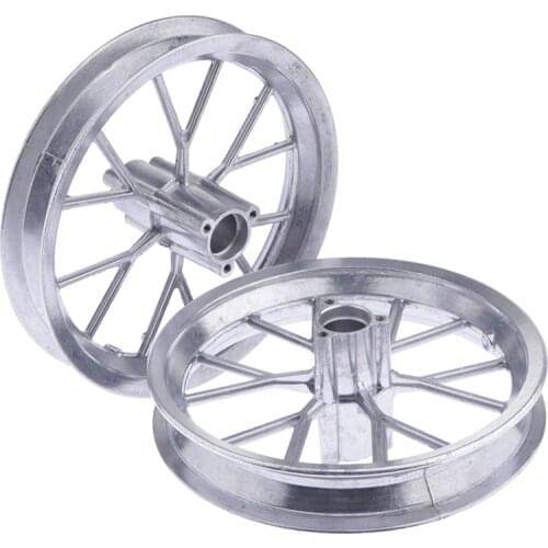 2pcs Aluminum 12 1/2 x 2.75 Wheel Rim Replacement for 49cc Dirt Bikes Tire Replace Accessories ,Front and Rear, Silver