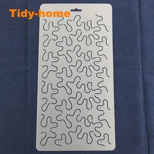 32*16.5cm Big size Semitransparent Classic Pattern Free Crimping Template