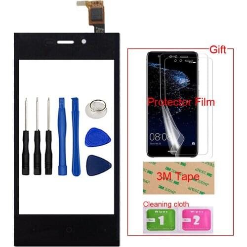 4.0'' Mobile Touch Glass TouchScreen For Highscreen Zera F rev.S Touch Screen Front Glass Digitizer Panel Sensor Protector Film