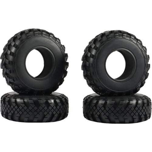 4PCS 130MM 2.2Inch Rubber Wheel Tires Tyre for 1/10 RC Crawler Car Axial SCX10 90046 RR10 Wraith Traxxas TRX4 TRX-6