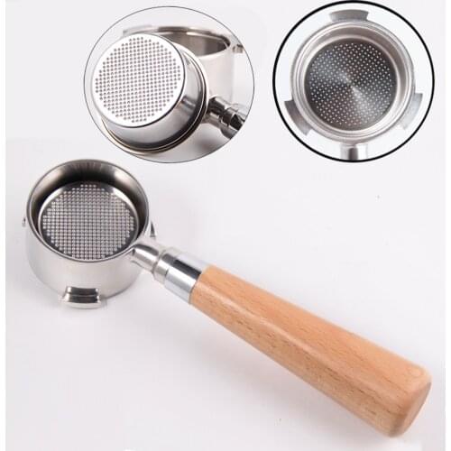 51mm Coffee Bottomless Portafilter Naked Espresso Tamper for Coffee Machine w/ Filter Basket