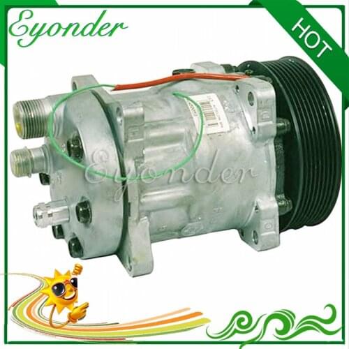 A/C AC Air Conditioning Compressor Cooling Pump SD7H15 7H15 8PK 24V for Volvo FH 12 FH 16 FL 12 FH12 FH16 FL12 8113625 8142555