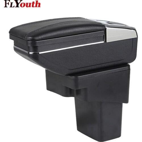 Car Armrest Box For Hyundai Solaris Verna Grand Avega 2010-2016 Central Store Content Box With Cup Holder Ashtray Car Accessory