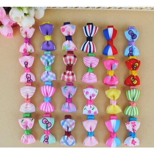 Pet Dog Bows Hair Clips Love Style Doggie Boutique Pet Grooming Hair Accessories 50pcs/lot